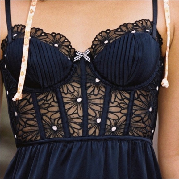 ❤️🍋NWT For Love & Lemons Lilou Embroidered Dress S - Picture 2 of 6